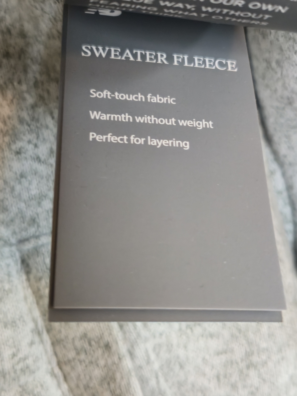 NWT New Balance Sweater Fleece Jacket Heather Gray Full Zip Sherpa Lined Size L - Picture 2 of 8